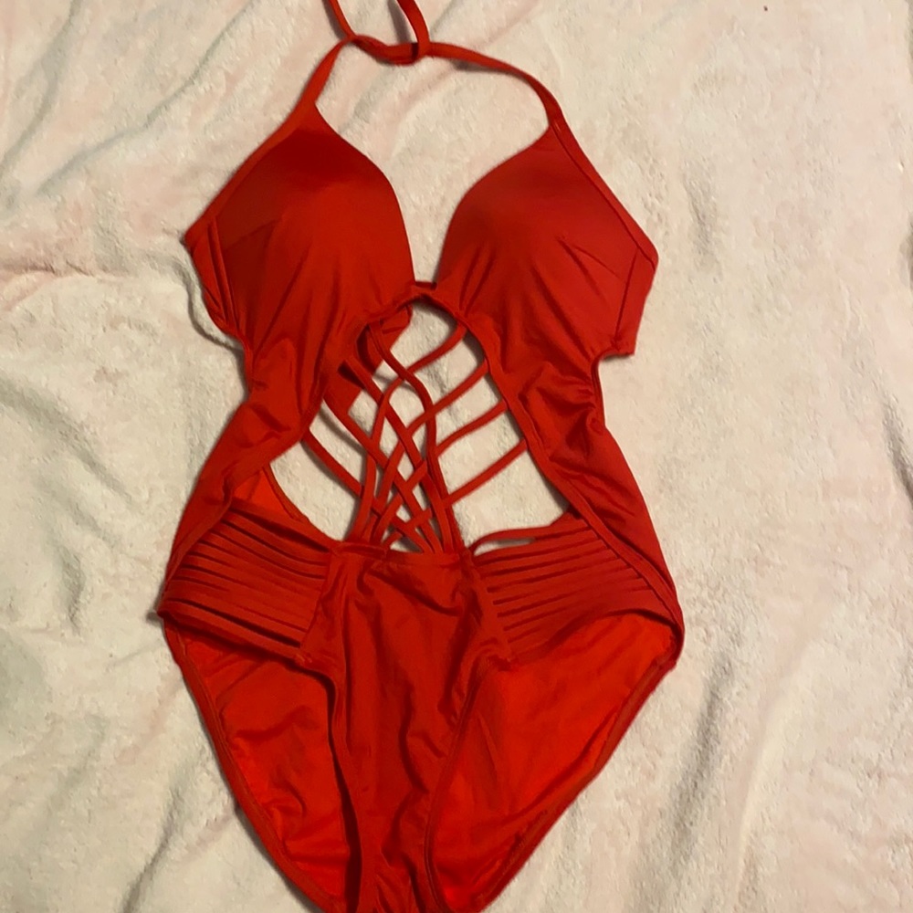Sexy red swimsuit